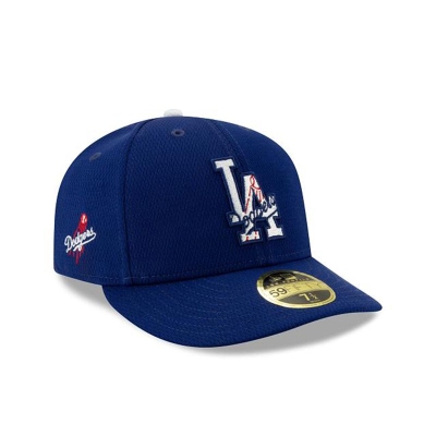 Blue Los Angeles Dodgers Hat - New Era MLB 2021 Spring Training Low Profile 59FIFTY Fitted Caps USA4172053